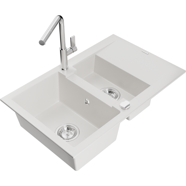 Chiuveta din granit cu baterie, Mexen, 20652, Granit, 737 mm x 167 mm