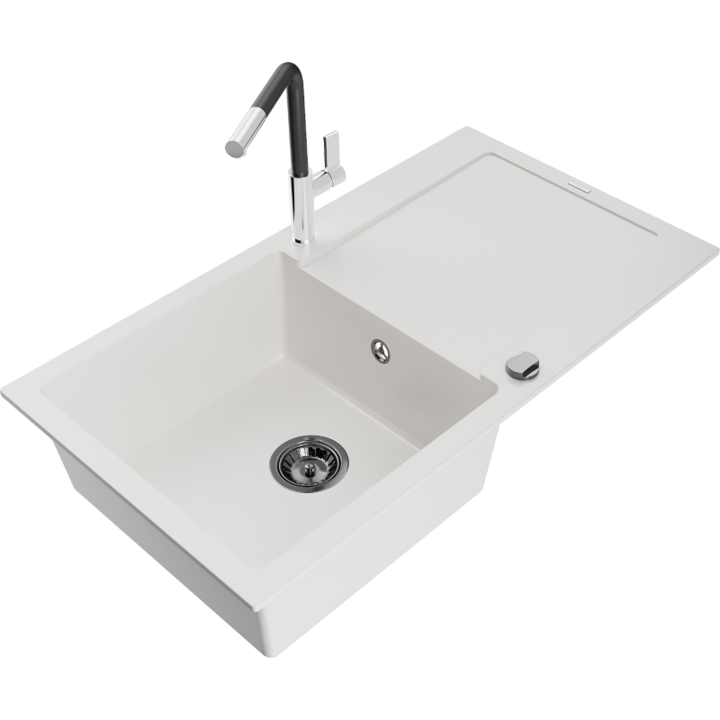 Chiuveta din granit cu baterie, Mexen, 19580, Granit, 900 mm x 180 mm