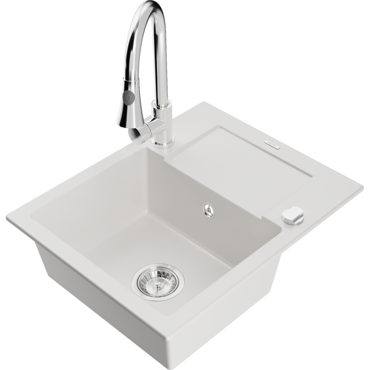 Chiuveta din granit cu baterie, Mexen, 19650, Granit, 576 mm x 164 mm