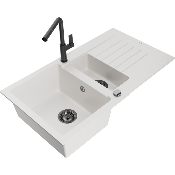 Chiuveta din granit cu baterie, Mexen, 19780, Granit, 900 mm x 180 mm