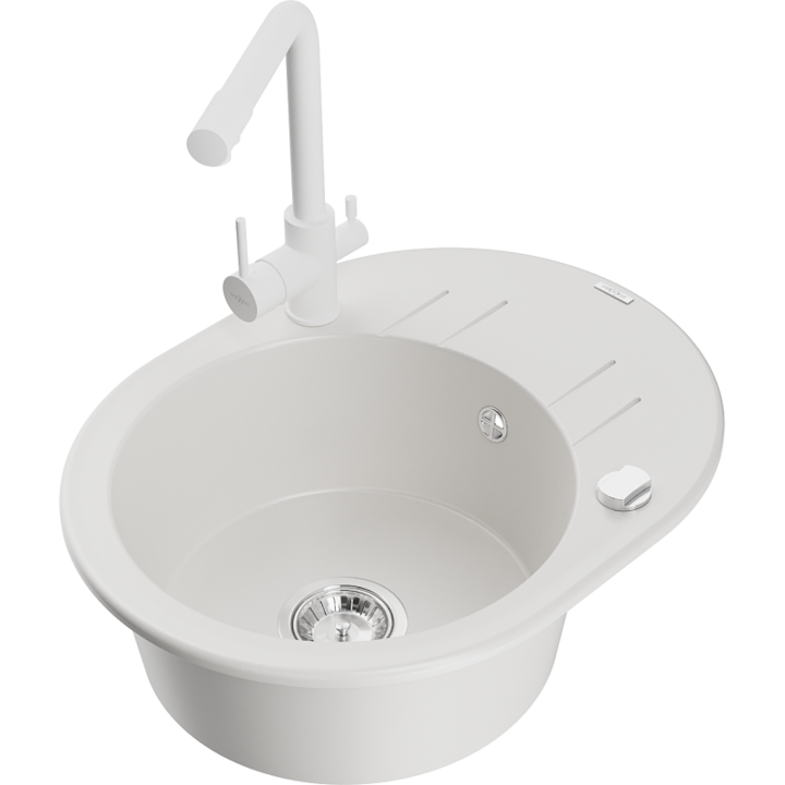 Chiuveta din granit cu baterie, Mexen, 18793, Granit, 586 mm x 180 mm