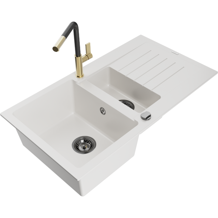 Chiuveta din granit cu baterie, Mexen, 19779, Granit, 900 mm x 180 mm