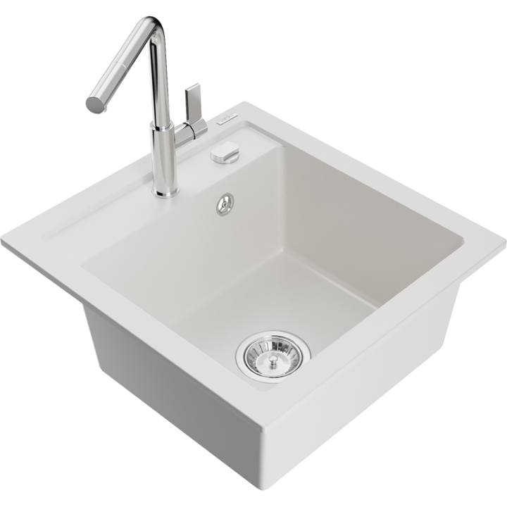 Chiuveta din granit cu baterie, Mexen, 19968, Granit, 520 mm x 200 mm