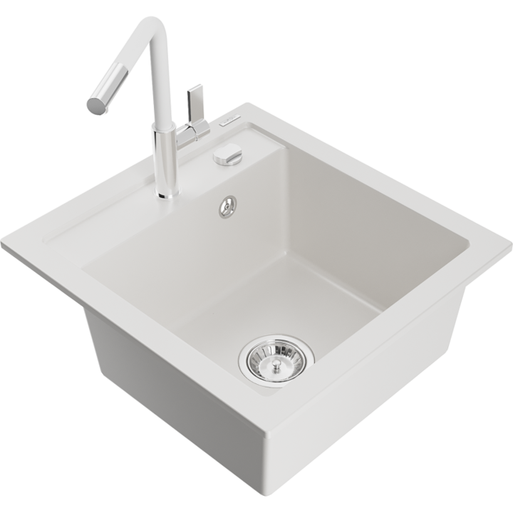 Chiuveta din granit cu baterie, Mexen, 19971, Granit, 520 mm x 200 mm