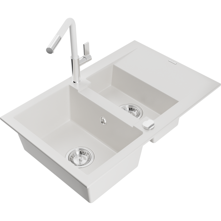 Chiuveta din granit cu baterie, Mexen, 20653, Granit, 737 mm x 167 mm