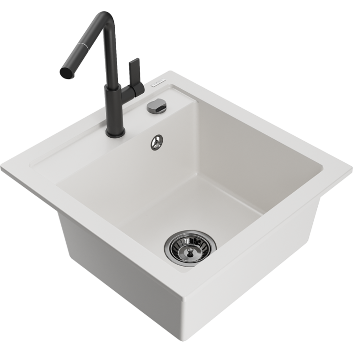 Chiuveta din granit cu baterie, Mexen, 19983, Granit, 520 mm x 200 mm