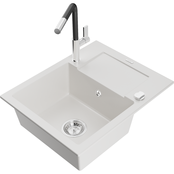 Chiuveta din granit cu baterie, Mexen, 20581, Granit, 576 mm x 164 mm