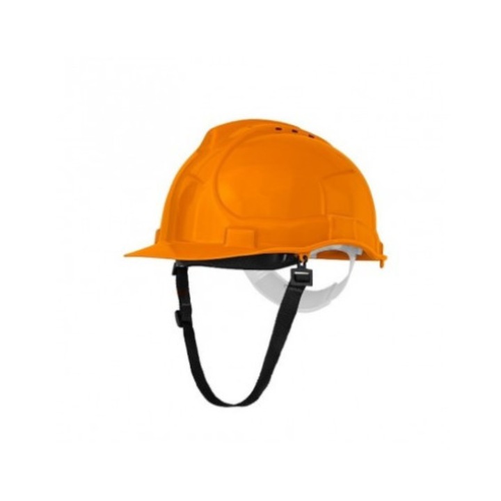Защитна каска Bratek с вентилация двуточкова универсален размер Orange