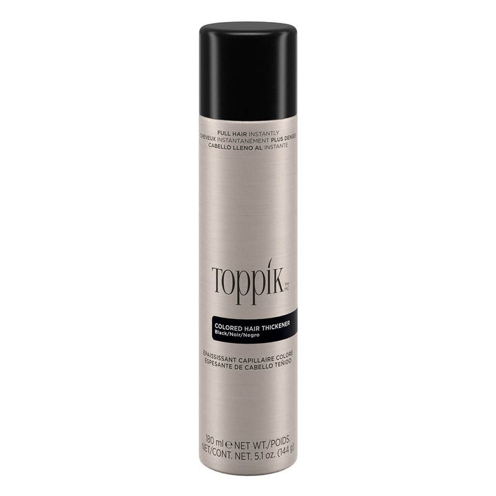 Spray densificator colorant TOPPIK Hair Thickener, 180ml, Brunet - negru