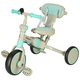 Триколка Luka, TRIKE FIX V4, със защитна преграда, синьо/сиво, 18м-6г.