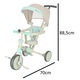 Триколка Luka, TRIKE FIX V4, със защитна преграда, синьо/сиво, 18м-6г.