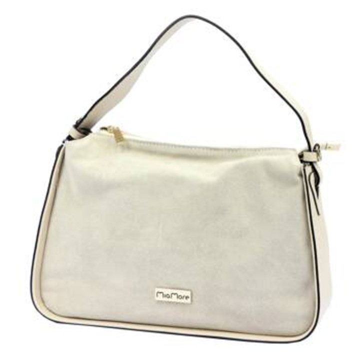 Geanta dama MiaMore 01-066, piele naturala si piele intoarsa, bej, 34x23x10cm