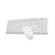 Клавиатура Комплект клавиатура и мишка A4TECH Fstyler FG1012, Безжичен, Бяла FG1012-WH