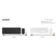 Клавиатура Комплект клавиатура и мишка A4TECH Fstyler FG1012, Безжичен, Бяла FG1012-WH