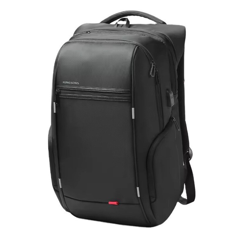 Rucsac laptop 17", cu port de incarcare USB si compartiment antisoc, Kingsons, 37x22x50 cm, Negru