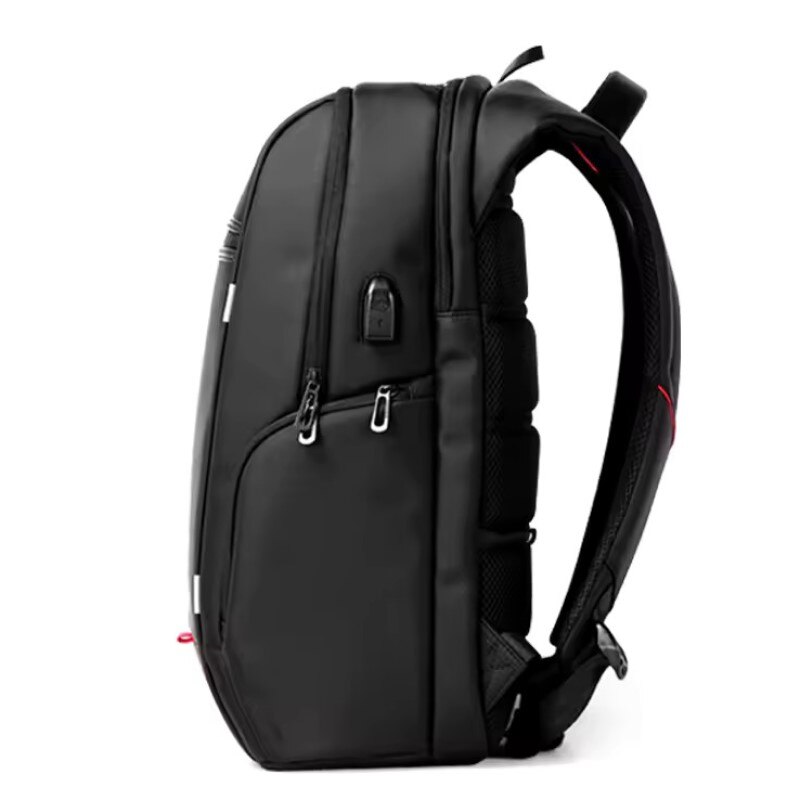 Rucsac laptop 17", cu port de incarcare USB si compartiment antisoc, Kingsons, 37x22x50 cm, Negru