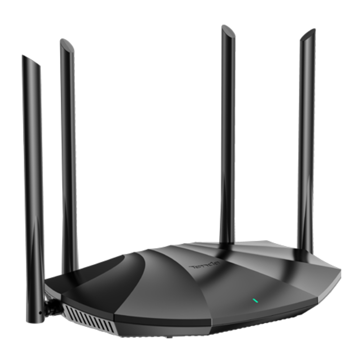 Рутер WiFi 6 (802.11ax), DualBand 2.4Ghz/5GHz, 300+1201Mbps, 4x6dBi, 4 Gigabit порта - TENDA TND-RX2
