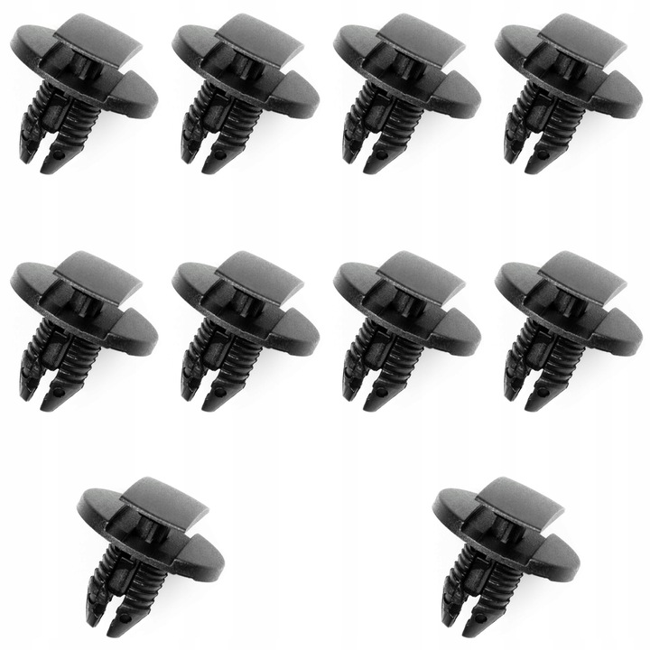 Set 10 Piese Cleme De Fixare, Pentru Citroen Berlingo, C3 Picasso, C4, C4 Picasso, C5, C6, DS3, DS4, DS5, Peugeot 206, 207, 208, 308, Partner, Expert, Aparatori De Motor, Plastic, Negru