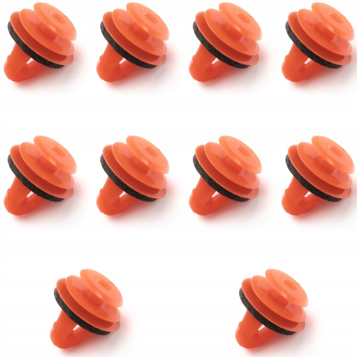 Set 10 Piese Cleme De Fixare, Pentru BMW E90, E91, E92, E60, E61, E63, E64, G15, Z4, Pentru Tapiterie, Plastic, Portocaliu