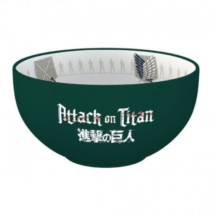 Tál kerámia Attack on Titan, emblémái, S3, 600 ml