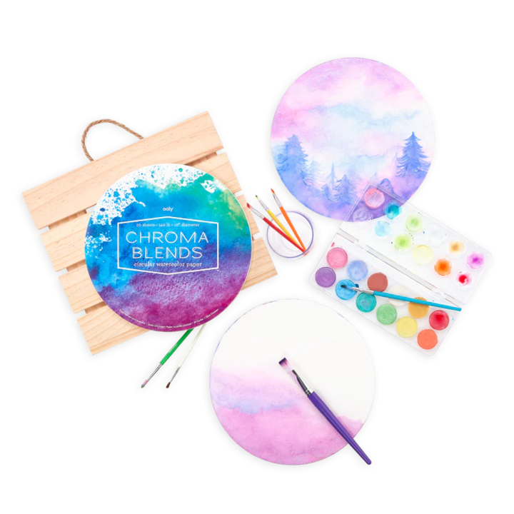 Кръгъл блок за рисуване Watercolor Chroma Blends