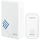 Sonerie fara fir / Wireless Vayox VA0244, 38 Melodii, Distanta 130m, buton alimentat cu baterii, receptor de baterii, Alb/Albastru
