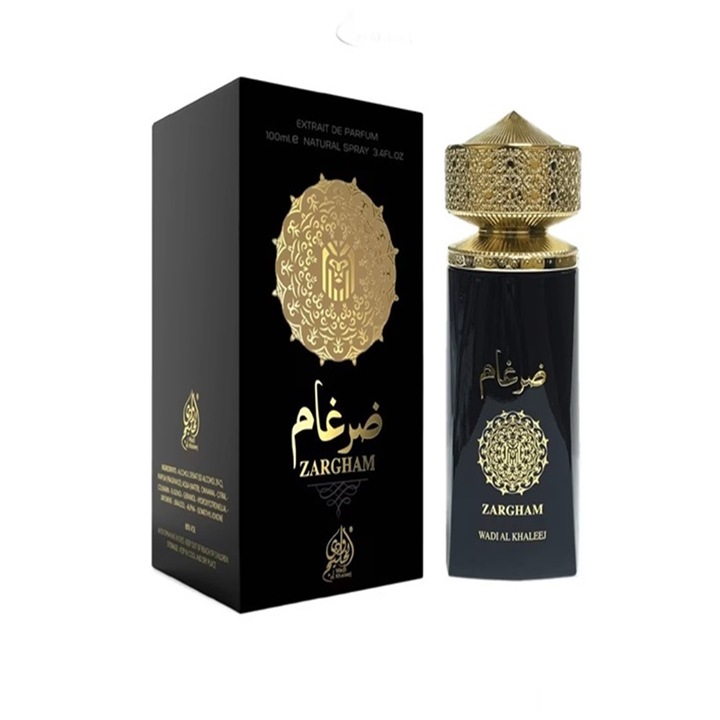 Apa de Parfum Zargham Black Wadi Al Khaleej, Barbati, 100ml