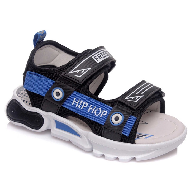 Sandale pentru baieti, Weestep, R107160526, negru, Negru