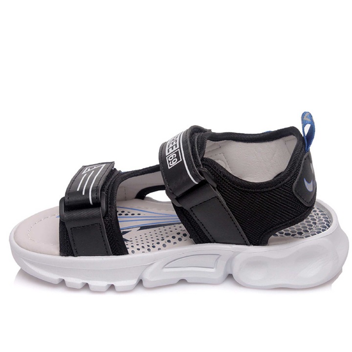 Sandale pentru baieti, Weestep, R107160526, negru, Negru