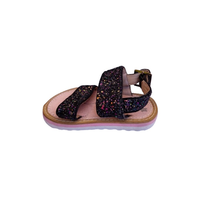 Sandale fetite cu catarama Offcorss, multicolor cu sclipici, marimea 20