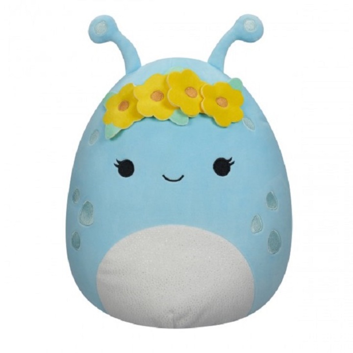 Jucarie de plus 30 cm, Extraterestru albastru Natnat, Squishmallows