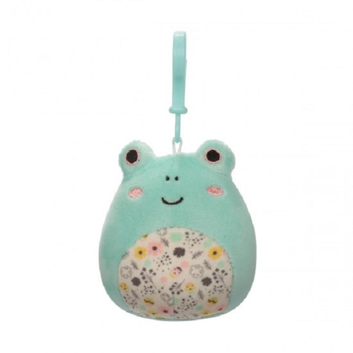 Jucarie de plus−breloc 9 cm, Broscuta Fritz, Squishmallows
