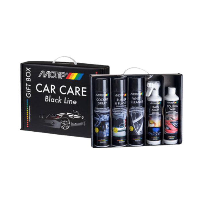 Autókarbantartó készlet MOTIP Car Care Black Line 5 db