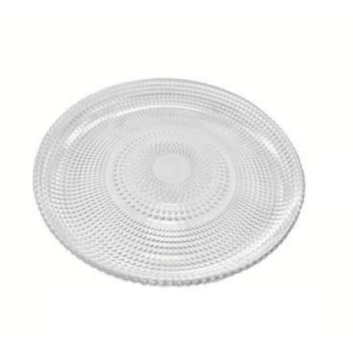 Farfurie sticla, model Oriental, 27 cm, Gold Glass