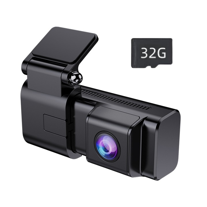 DVR камера за кола, 1080p Full HD, LCD екран с диагонал 1,47 инча, WiFi запис, Цикличен запис, мониторинг на паркиране, G сензор