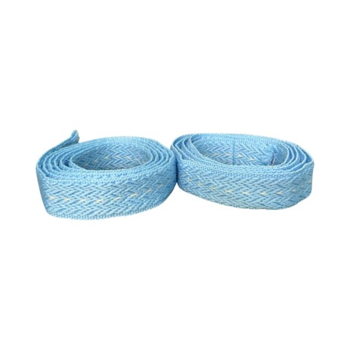 Set 2 sireturi plate, 140 cm, Albastru