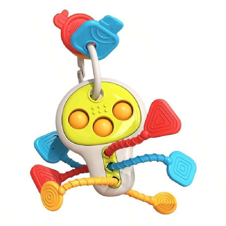 Jucarie interactiva pentru bebelusi, Montessori, chei, SARALMA®