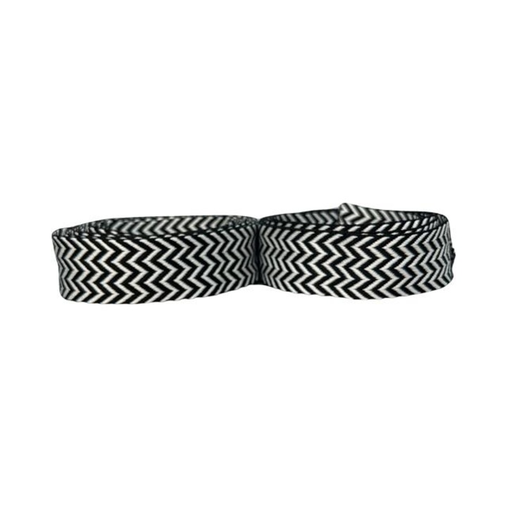 Set 2 sireturi plate, 140 cm, Alb-Negru