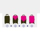 Husa protectie troler, XGETOP®, model gheare de pisica, elastica, cu inchidere velcro, poliester, marimea L, maxim:70x50x30cm