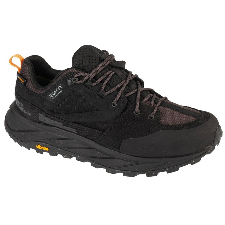 Трекинг обувки Jack Wolfskin Terraquest Texas Ниски, Екологична кожа, Черни