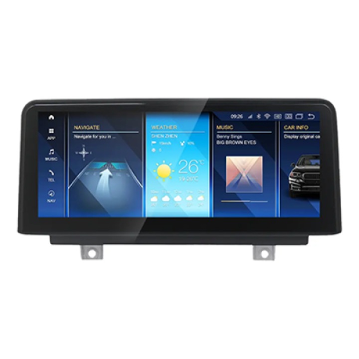 NAVI-IT GPS-navigáció kompatibilis a BMW Series 3 F30 F31 F34 F35 & Series 4 F32 F33 F36 (2013-2017), Android 13, Wireless Carplay és Android auto 6 GB RAM 128 GB ROM, IPS kijelző, 10,25 hüvelykes, külső mikrofonnal