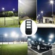 Corp stradal LED cu senzor de miscare proximitate+crepuscular IP65, panou solar monocristalin integrat si telecomanda, 90 W, 502x237x43 mm, 30.000 ore
