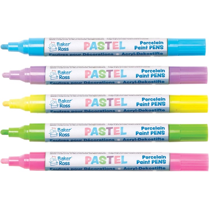 Маркери за рисуване Baker Ross Multicolor, 5 броя