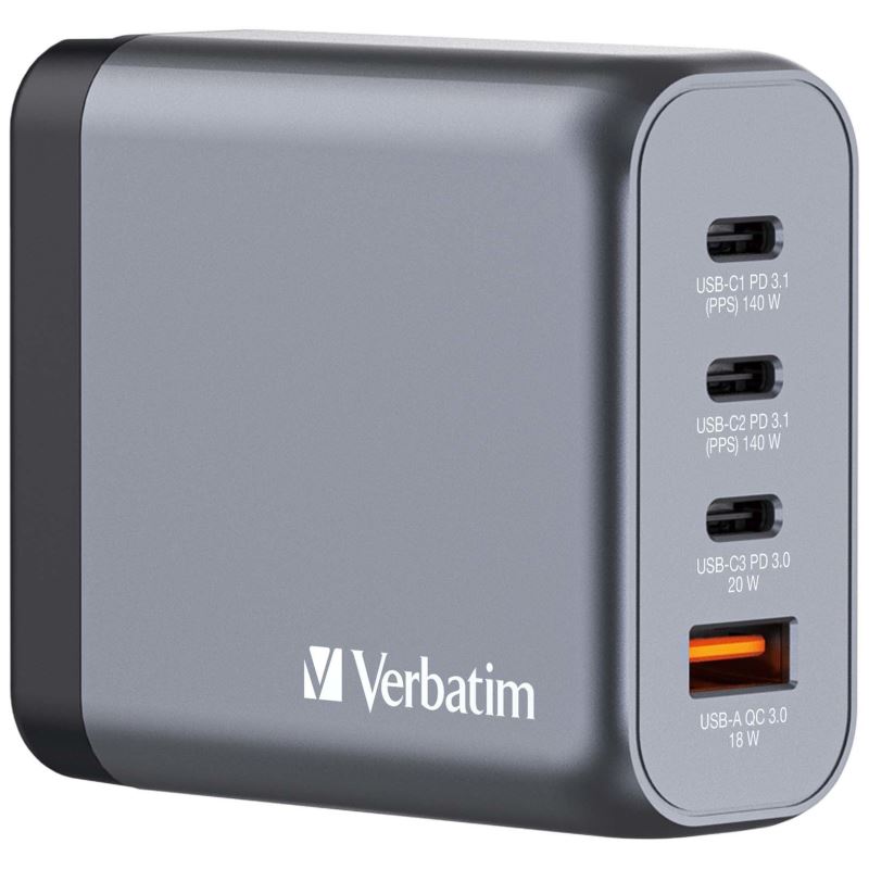 Incarcator Anker, 140W, PD3.1, cu 4 porturi, cablu USB-C, negru