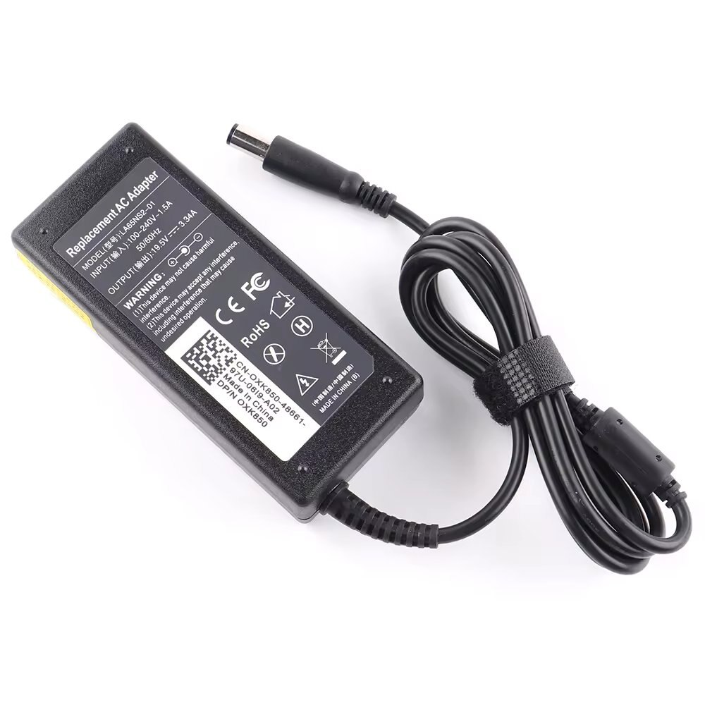 65W 19.5V 3.34A Laptop Charger – For Dell Latitude 3190 3340, Inspiron, Vostro, XPS