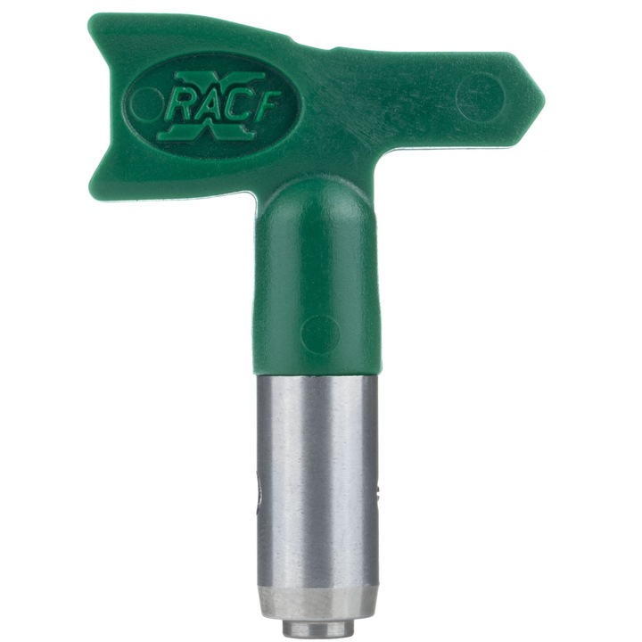Duza pistol de vopsit, Rosfix, plastic, presiune scazuta, 15 cm, verde/argintiu