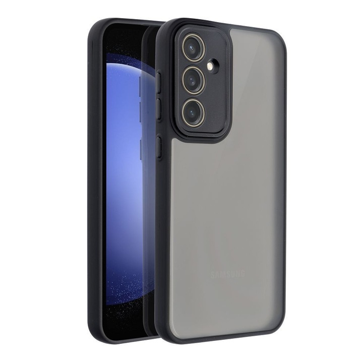 Xiaomi Redmi 13C / Poco C65 kompatibilis hátlap tok, telefon tok, kamera védelemmel, fekete, Variete
