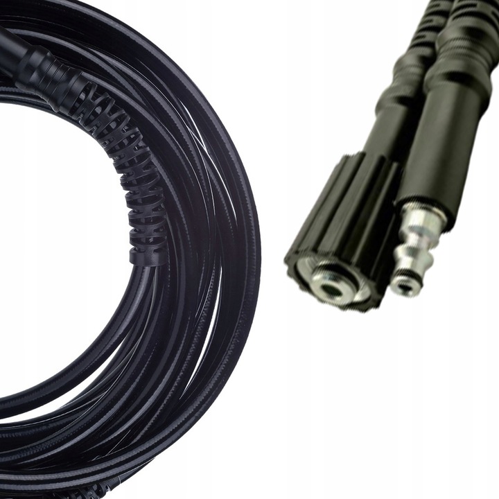 Rosfix nagynyomású mosótömlő, Quick Connect, 10m, Lavor kompatibilis, Fekete