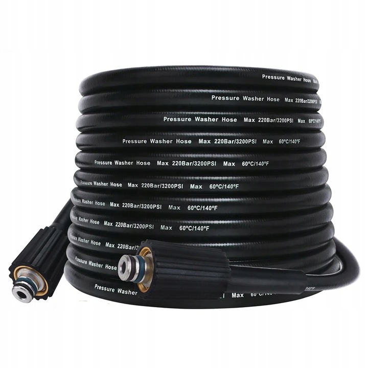 Rosfix nagynyomású tömlő, 15m, M22-M22, 14mm, kopásálló, Karcherhez