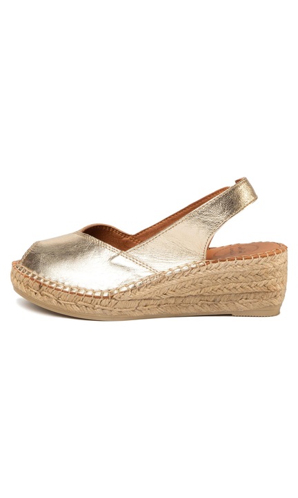 Női espadrillek, Toni Pons, 596215, Valódi bőr, Arany, 36 EU
